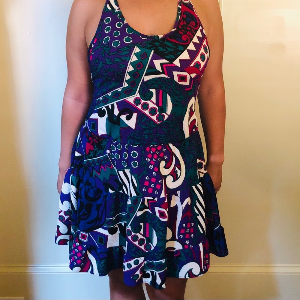 Open back mini dress, Size M